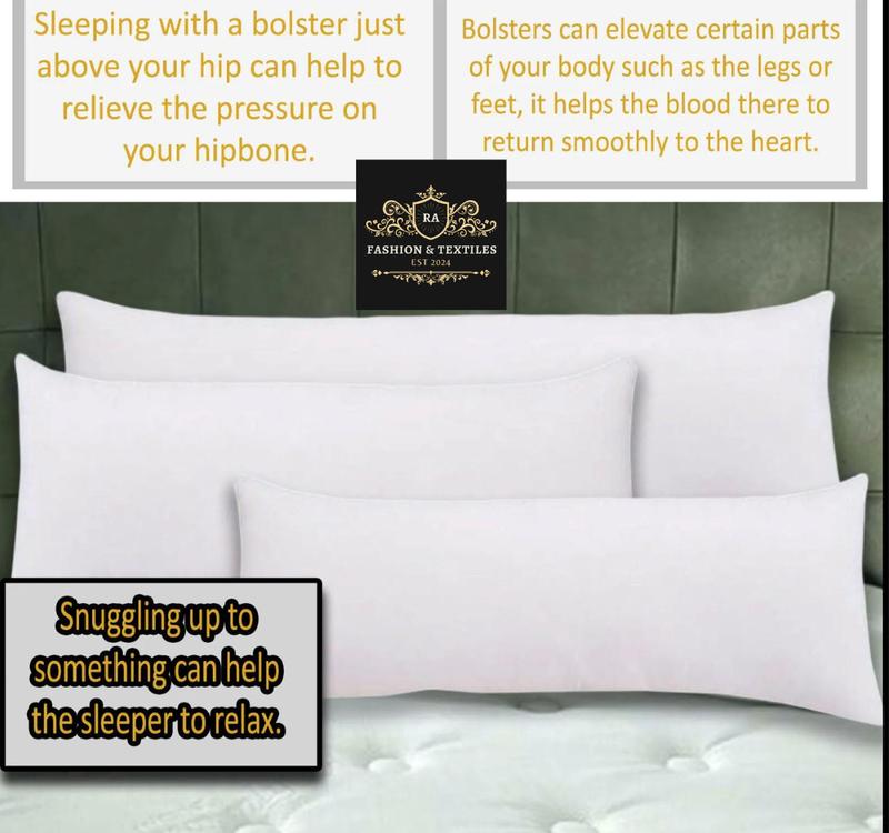 BOLSTER PILLOWS DEEP FILLED ALL SIZES AVAILABLE  | SAME DAY DISPATCH | 1