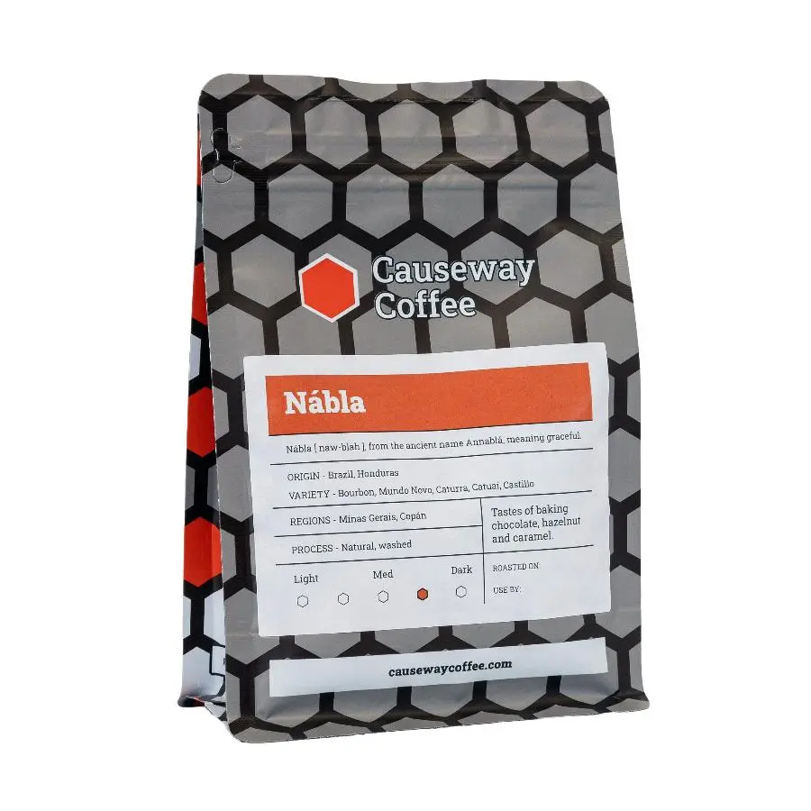 Causeway Coffee Nabla - Ethically Sourced Speciality Coffee from Brazil and Central America, roasted and packed in the UK