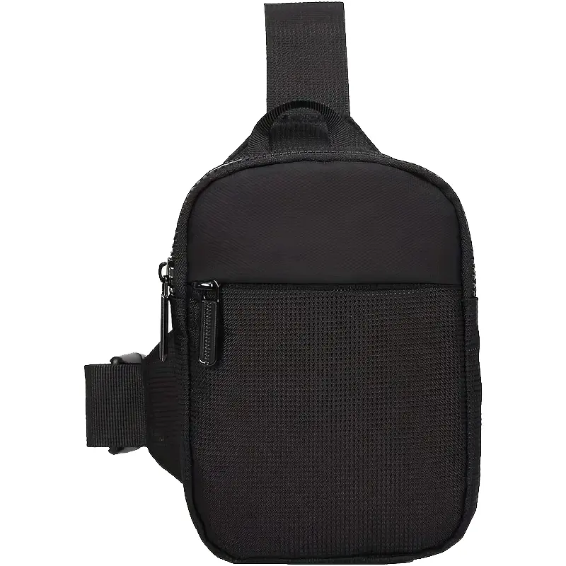 Armors Men Small Chest Bag Pack Travel Sport Shoulder Sling Backpack Cross Body Outdoor Compact Black