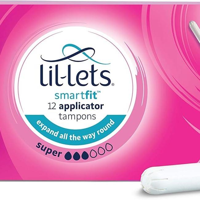 Lil-Lets Cardboard Applicator Super Tampons X 144 | 12 Packs of 12 Tampons | Medium to Heavy Flow Comfort Period 2