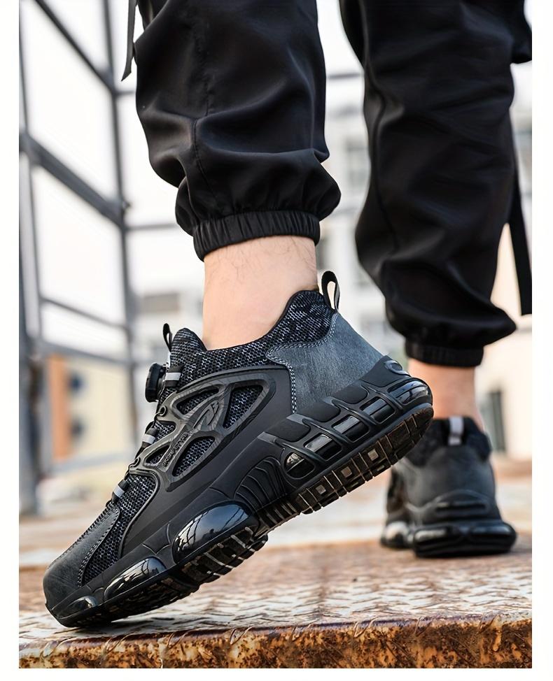 Product Introduction of Safety Composite Toe Sneakers for Men & Women, Lightweight Non-Slip Work Shoes, Air Cushion, Low Top, Fabric Upper, PVC Sole, Round Toe, for Hiking, Outdoor, Daily Wear, All-Season 11