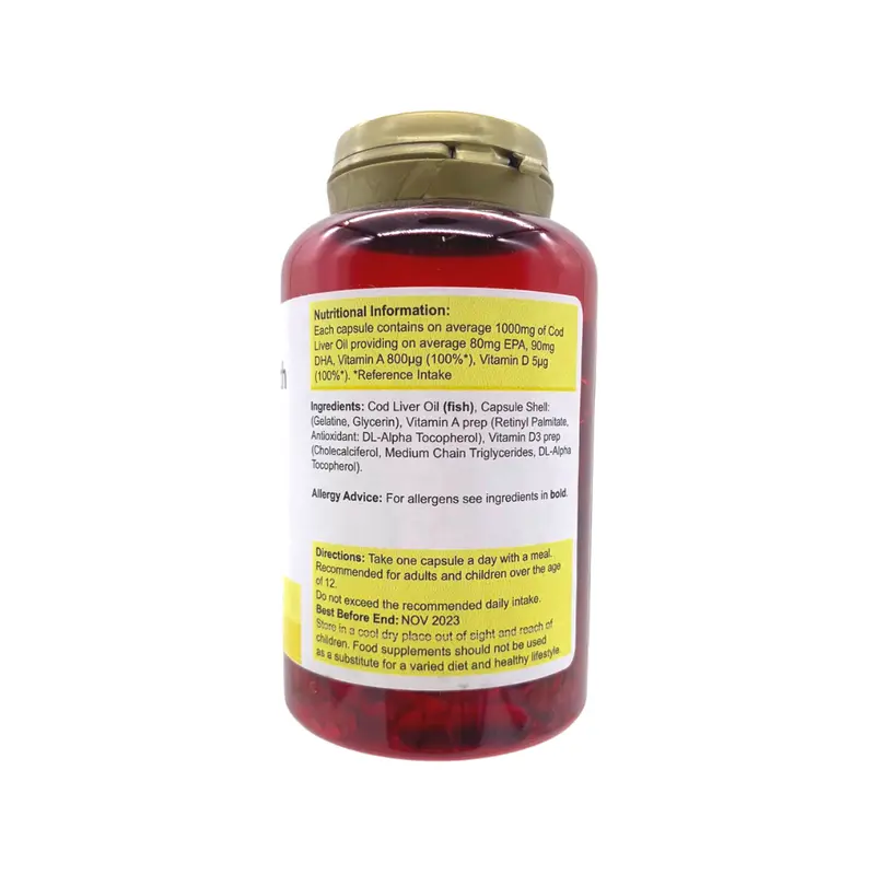 Power Health High Strength Cod Liver Oil 1000mg - 90 capsules 2