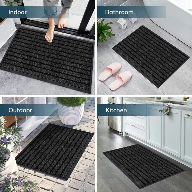 Washable Door Mats Indoor & Outdoor - Non-Slippery Heavy Duty - Stylish & Large Rubber - Perfect Dust Grabbing Doormats ,Hallway Runner , Runner For Dog 7