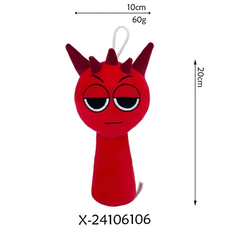 Sprunki Pinki Plush Doll Incredibox Raddy Wenda Sky Plushie Cartoon Soft Stuffed Doll Home Decor Pillow Toy Children's Gift 7