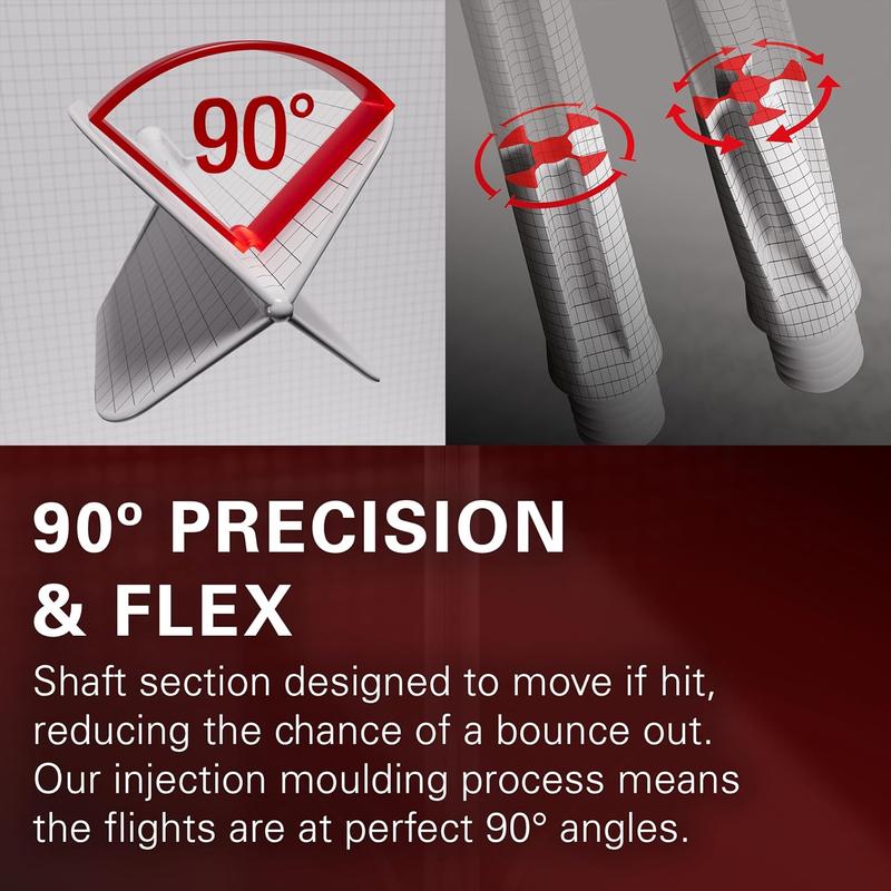 Target Darts K Flex Integrated Dart Flights And Shafts, No.2 | Pack Of 3 K-Flex - No2, Kflex All In One Moulded Dart Flight & Stem Lengths:  Medium | Professional Dart Accessories 3