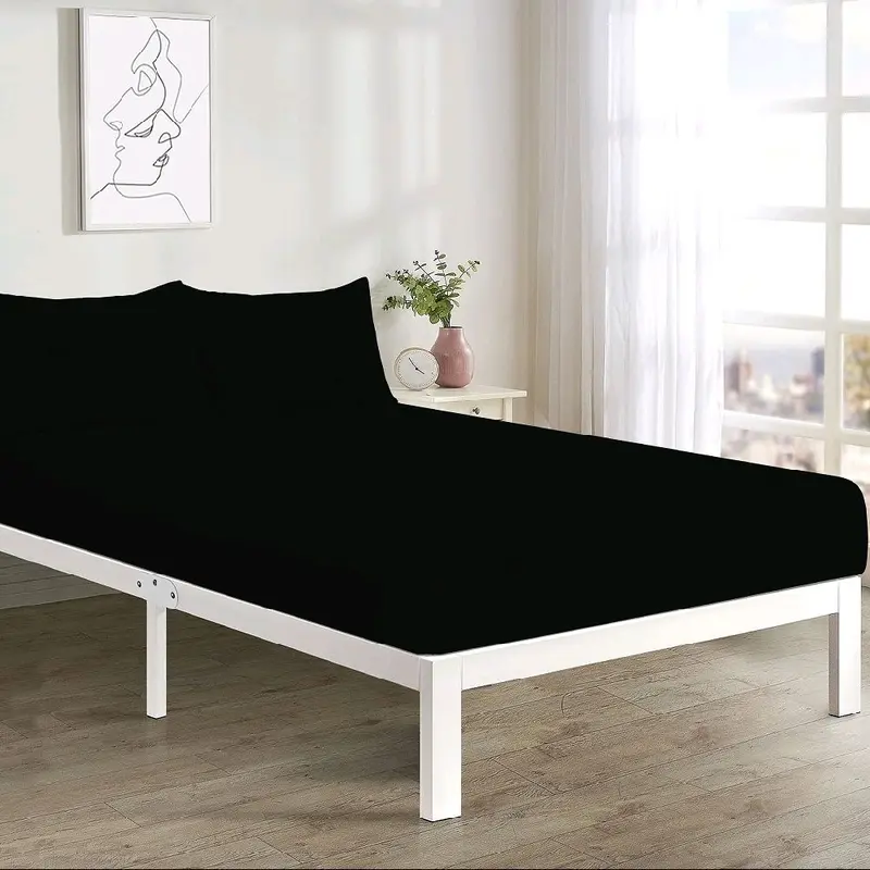 Easy-care Fitted Bedsheets, 50% Cotton-50%Polyester 8