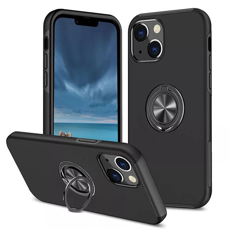 Shockproof Magnetic Ring Holder Case for iPhone 11, 12, 13, 14, 15, 15 Plus, Pro & Pro Max - 360° Adjustable Ring Stand Cover, Durable Magnetic Shockproof, Cellphone Smartphone Ring Holder Case Phone case Protector Protector Protection, Protective 7