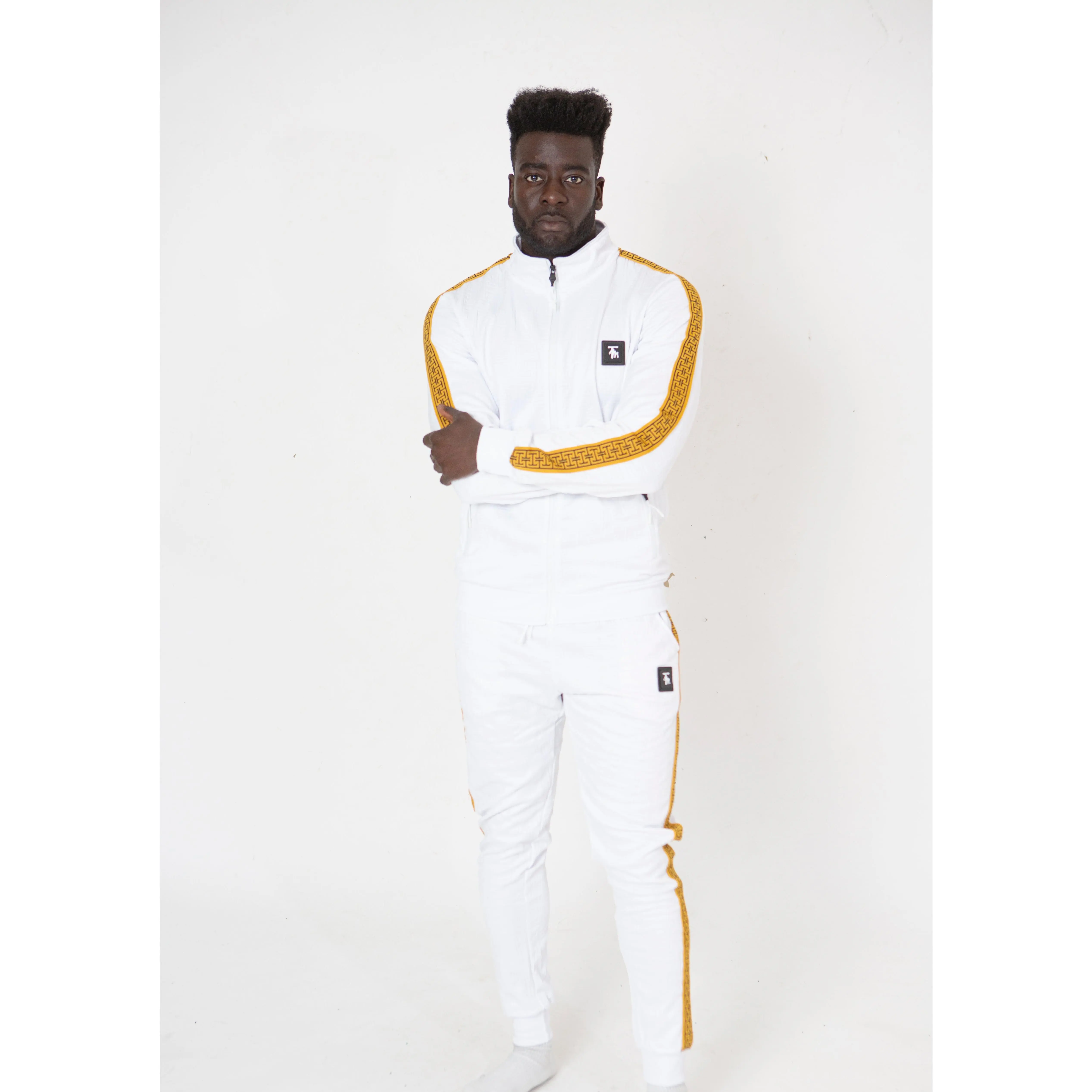 TIM GARVIN TRACKSUIT WHITE & ORANGE