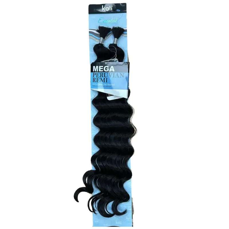 Aftress Kali Essential 100% Human Hair Blended Mega Peruvian Boho Ocean Bulk 4