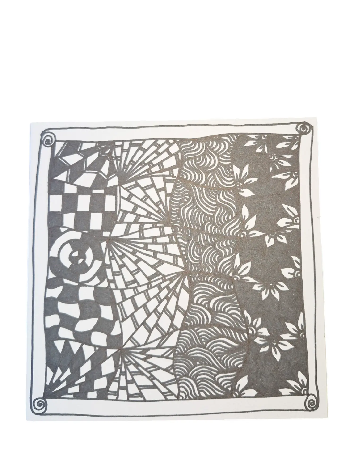 Doodles & Scribbled Mindful Greetings Card