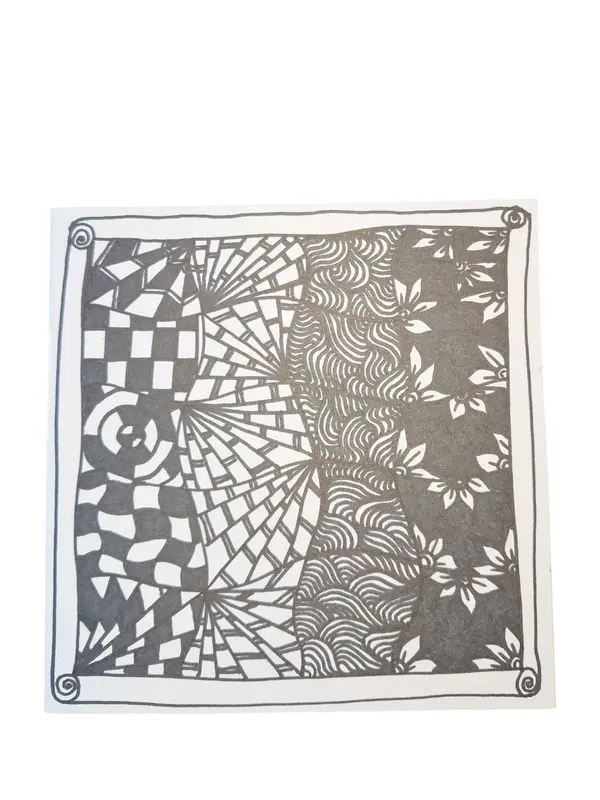 Doodles & Scribbled Mindful Greetings Card 0