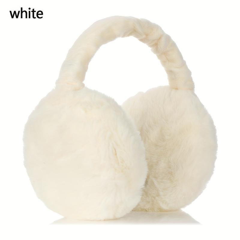 Solid Color Earmuffs Unisex Soft Plush Ear Warmer Foldable Ear Muffs Comfortable Coldproof Earmuffs For Winter Outdoor 6