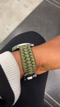 Product Review of Hand-woven Paracord Nylon Rope Watch Band (Band Only), Watch Band for Samsung Galaxy Watch 3 4 5 6, Watch Band for Huawei Watch GT 4 2 3 46mm from B**s 0