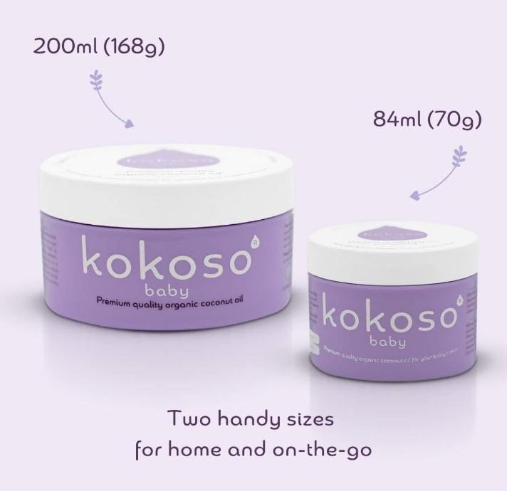 Kokoso Baby Organic Coconut Oil - Moisturising 100% Natural Baby Oil for Baby Massage, Dry, Sensitive and Normal Baby Skin - 200ml 3