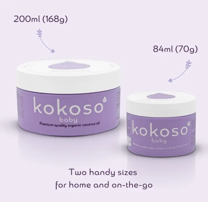 Kokoso Baby Organic Coconut Oil - Moisturising 100% Natural Baby Oil for Baby Massage, Dry, Sensitive and Normal Baby Skin - 200ml 3