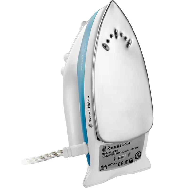Russell Hobbs 22470 Steam Glide Travel Iron 760W Light Weight - White & Blue 1