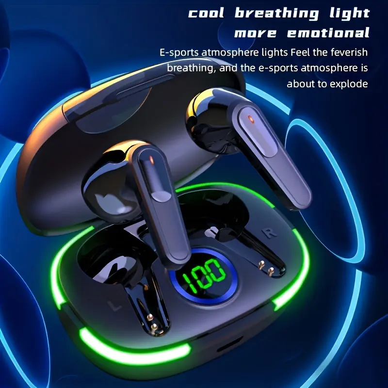 2024 year New Wireless Earphones Headphones with LED Display Touch In-EarTWS Wireless Earbuds Sports Music Game Headset for IOS/Android 5