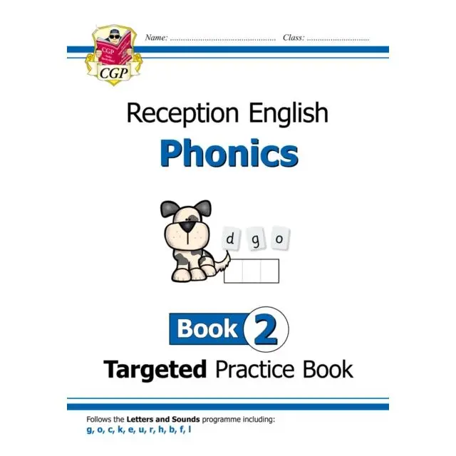 Reception English Phonics Targeted Practice Book - Book 2 9781789080124 0