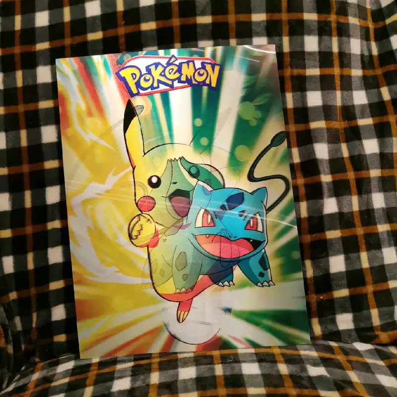 3D lenticular poster of Pokemon - Bulbasaur, Pikachu, Charmander and Squirtle Decor Room Wall Print 5