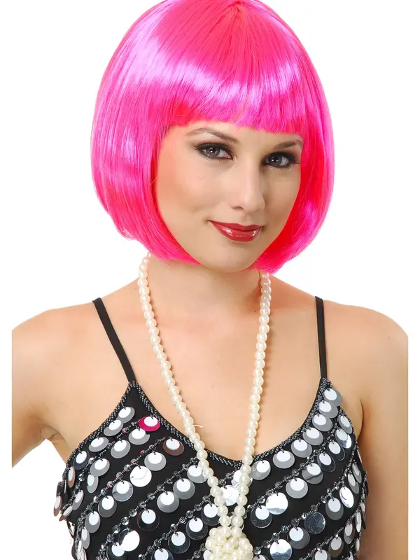 ** SALE** WIG PINK LADIES WOMENS FASHION SHORT BOB STYLE WIG FANCY DRESS UP HEN BIRTHDAY PARTY COSPLAY HOUSE WARMING DISCO SEXY HALLOWEEN ACCESSORY 0
