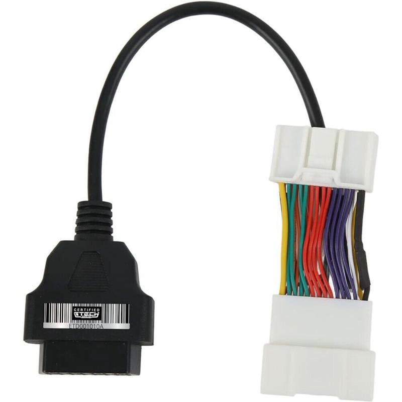 12V OBD2 16 Pin Male to 28 Pin Male & Female Adapter Plug for Tesla Model 3/Y 4