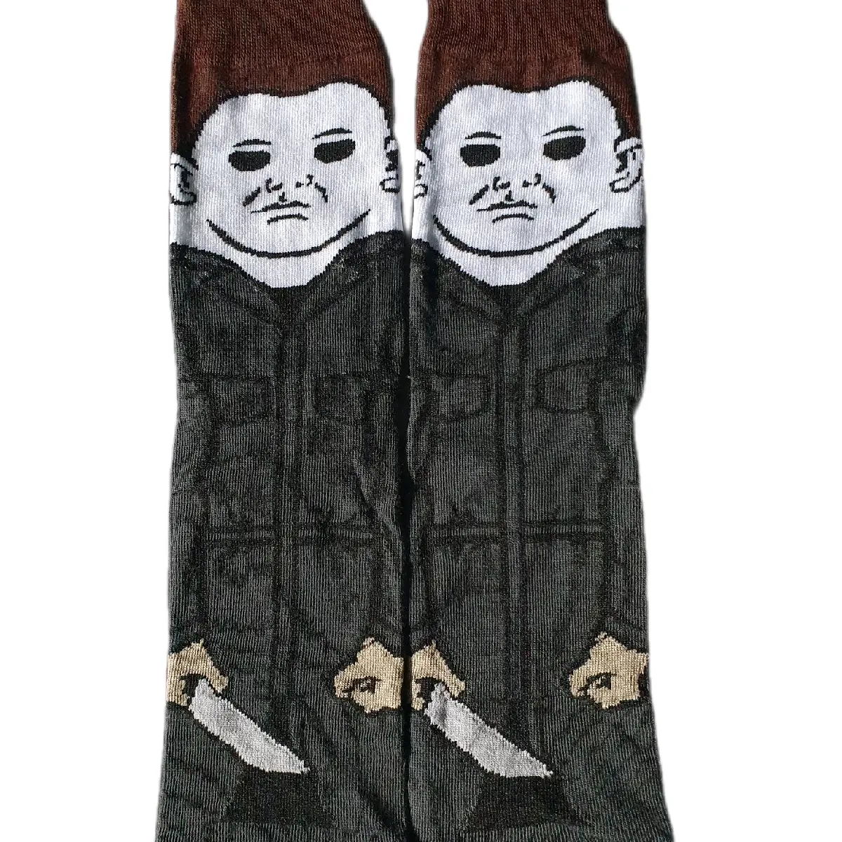 Michael Myers Unisex Mens Womens Horror Film Character Crew Socks - Size UK 5-10 - Brand New - Gift Goth Halloween