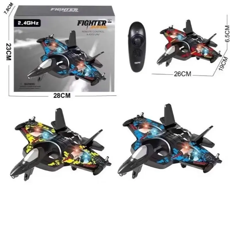 2.4GHz Gravimetric Rise Remote Control 4 Axis Fighter Jet Super fun With Barrel Roll Tricks And More 3