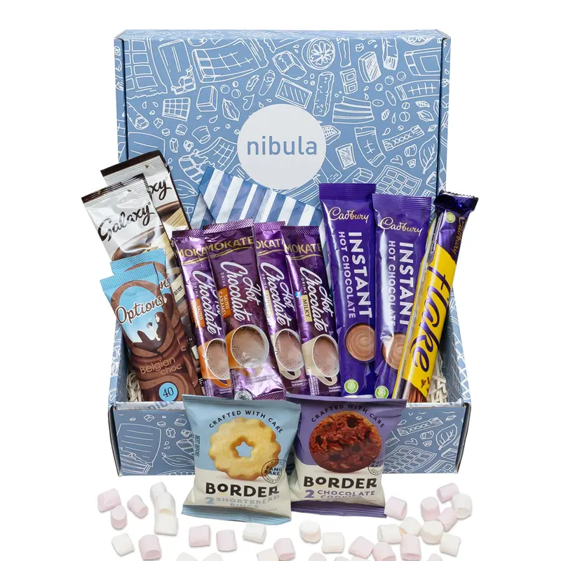 Nibula Luxury Hot Chocolate and Marshmallow Gift Hamper 0