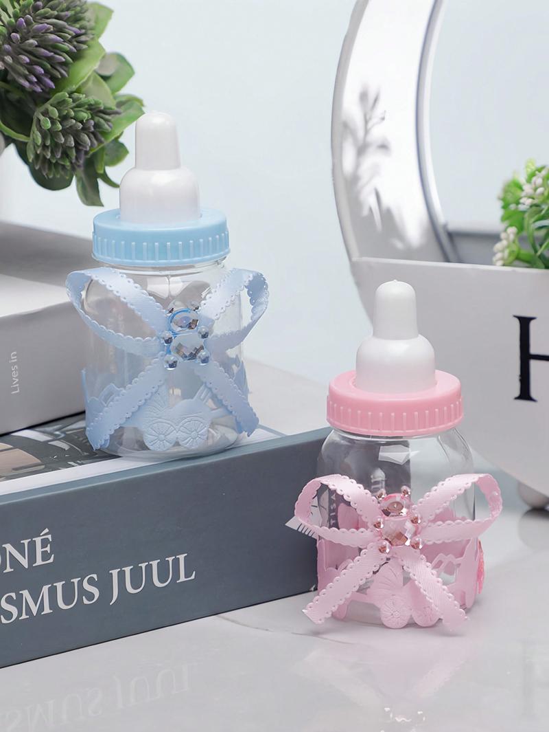 Product Introduction of (12pcs/6pcs) Novelty Candy Bottle Box, Plastic Candy Box Bottle, Milk Bottle Style Candy Gift Box, Party Decorations Baby Shower Family Decorations Gifts Wedding Multicolor 8