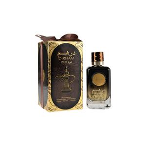 Ard Al Zaafaran Dirham Oud Unisex 100 ML Eau de Parfum - Oriental Musky Sandalwood Fragrance with Bergamot Raspberry & Rose Notes