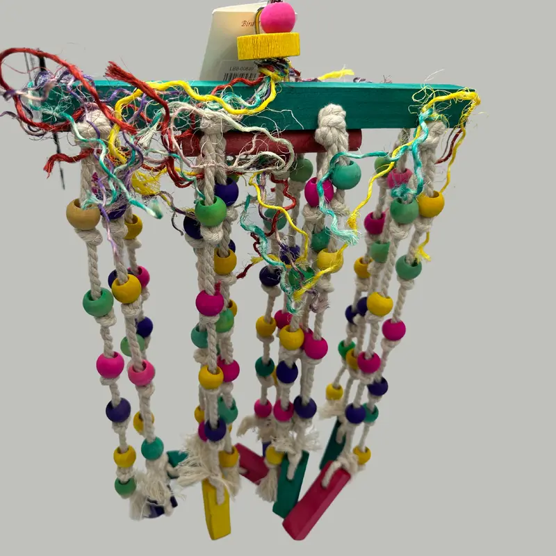 849 Rain Drops Parrot Birds Toys Chew Hanging Swing bird 4