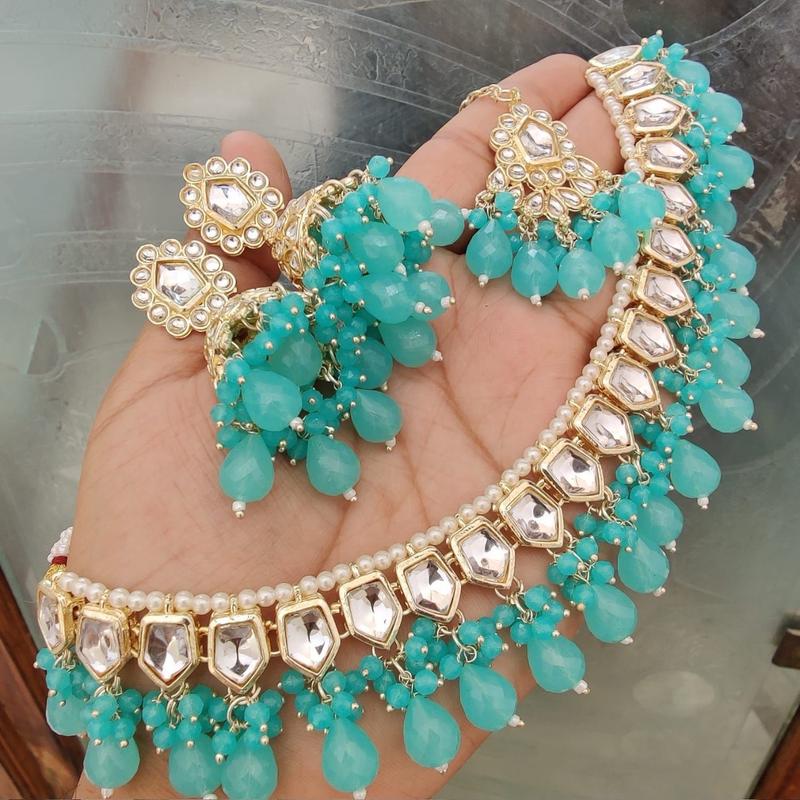 Meera Kundan Necklace Set - Elegant Jewellery for Women by Meera 5