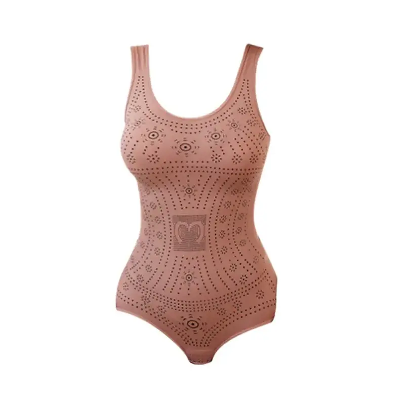 Women Seamless Comfy Bodysuit Shaper Printed Plus Size Tummy Control Shapewear Flat Belly Slimming Body Shapers Corset Tank Top 8