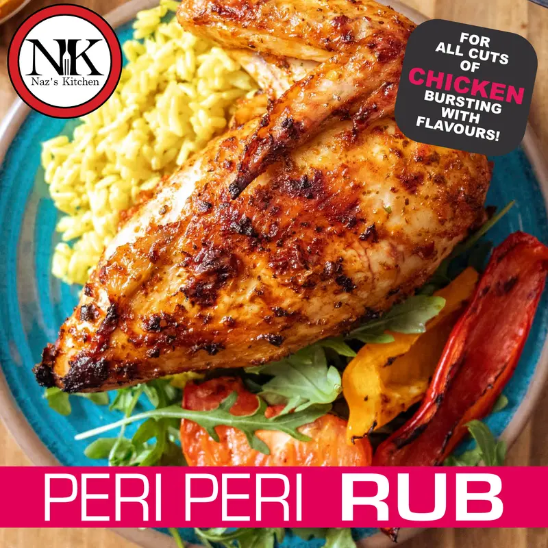 Naz’s Kitchen PERI PERI RUB Spice Mini Pouch 16g 2