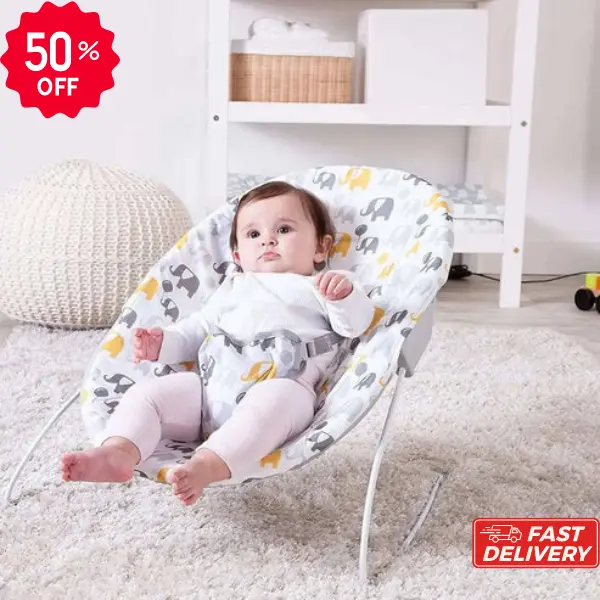 Swifttrend Bouncer Bounce Chair with Elephant Pattern