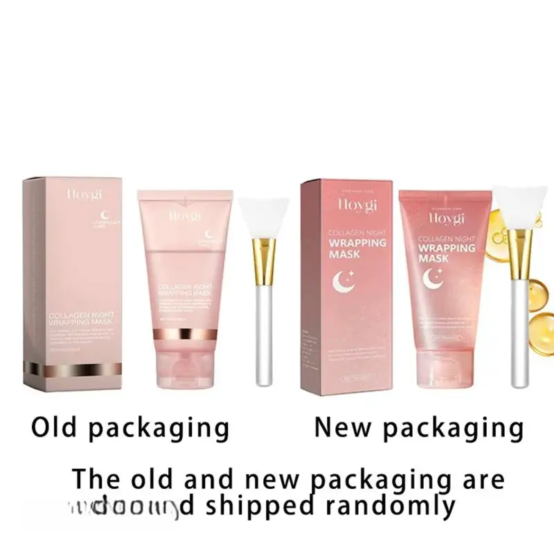 Collagen Peeling Mask, Moisturizing Facial Maskwith Brush,Hvdrating Facial Skin Care Mask, FaceCare Product for Women & Men, Skin Care Products 6
