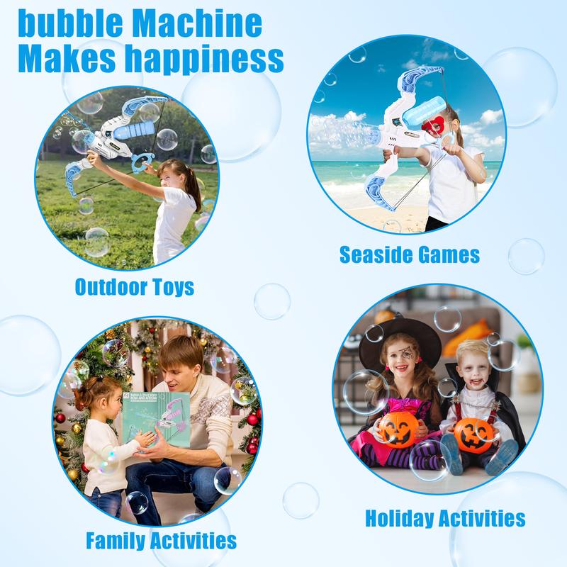 deAO Bow Bubble Machine – Adorable Bubble Maker for Kids Aged 4–6 – Automatic Bubble Blower for Indoor & Outdoor Fun – Ideal Birthday or Holiday Gift for Girls and Boys 5