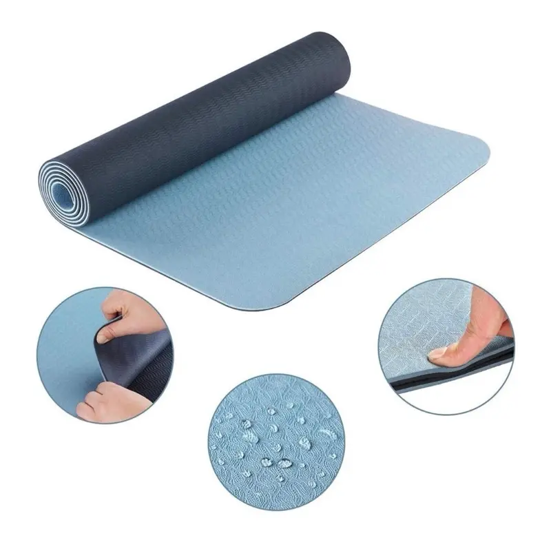 Yoga Mat for Pilates Fitness Exercise TPE - 6mm 2