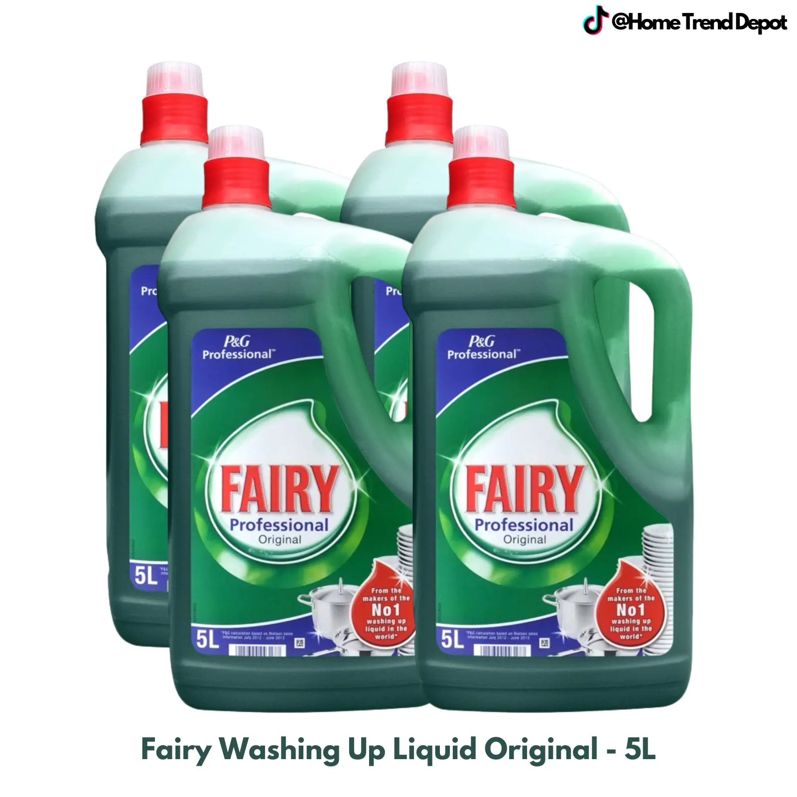 Fairy Original Washing Up Liquid - 5L - Grease Grime Cleaner - Powerful Formula Household Cleaning