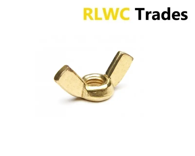 Solid Brass Wing Nuts for Metric Bolts and Screws - M4, M5, M6, M8, M10 0