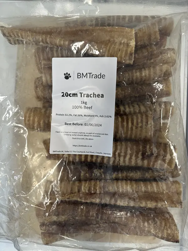 1kg Beef Trachea Natural Dog Treat (12/24/30cm) 1