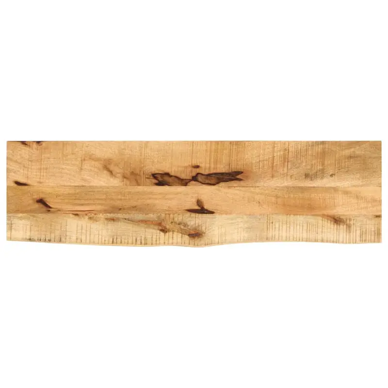 Table Top 100x20x3.8 cm Live Edge Solid Wood Rough Mango 0