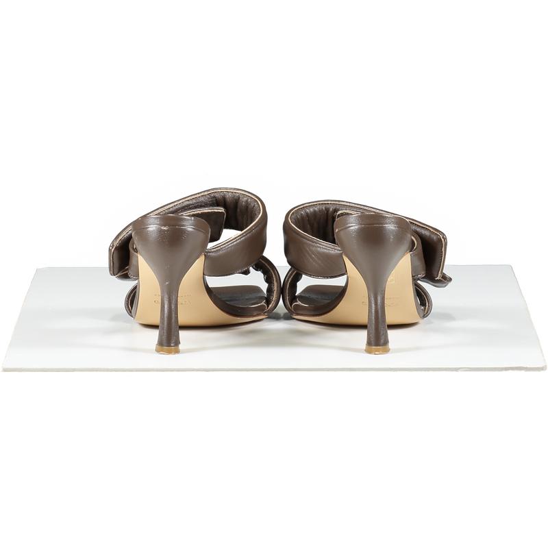 GIA BORGHINI X Pernille Teisbaek Perni 03 Leather Sandals In Brown UK 6 EU 39 👠 4