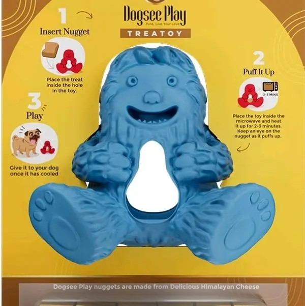 Dogsee Treat Toy Yak Yeti - NOT INDESTRUCTIBLE