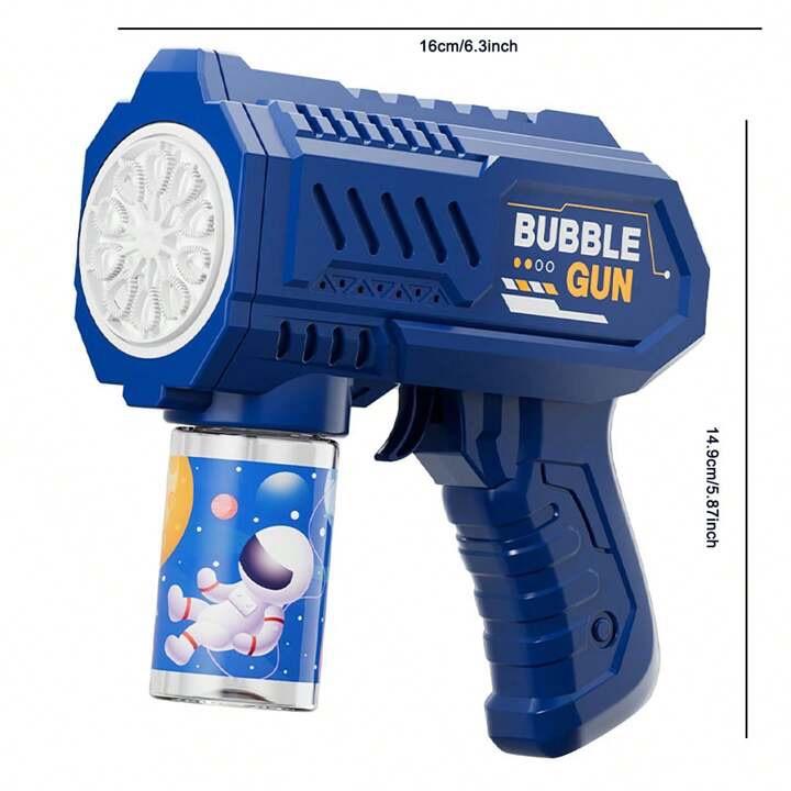 Soap Bubble Gun Maker Bubble Maker with LED Light - Automatic and Leakproof 3