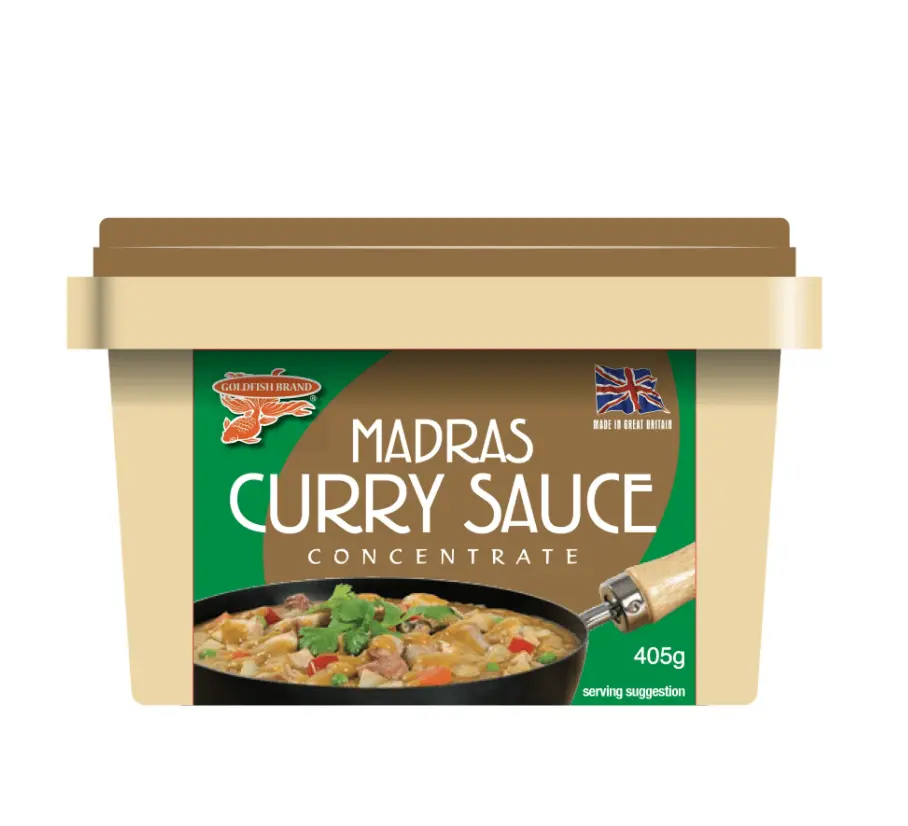 Gold Fish Authentic Indian Madras Curry Paste, 405G - Perfect for Quick and Tasty Curry Making