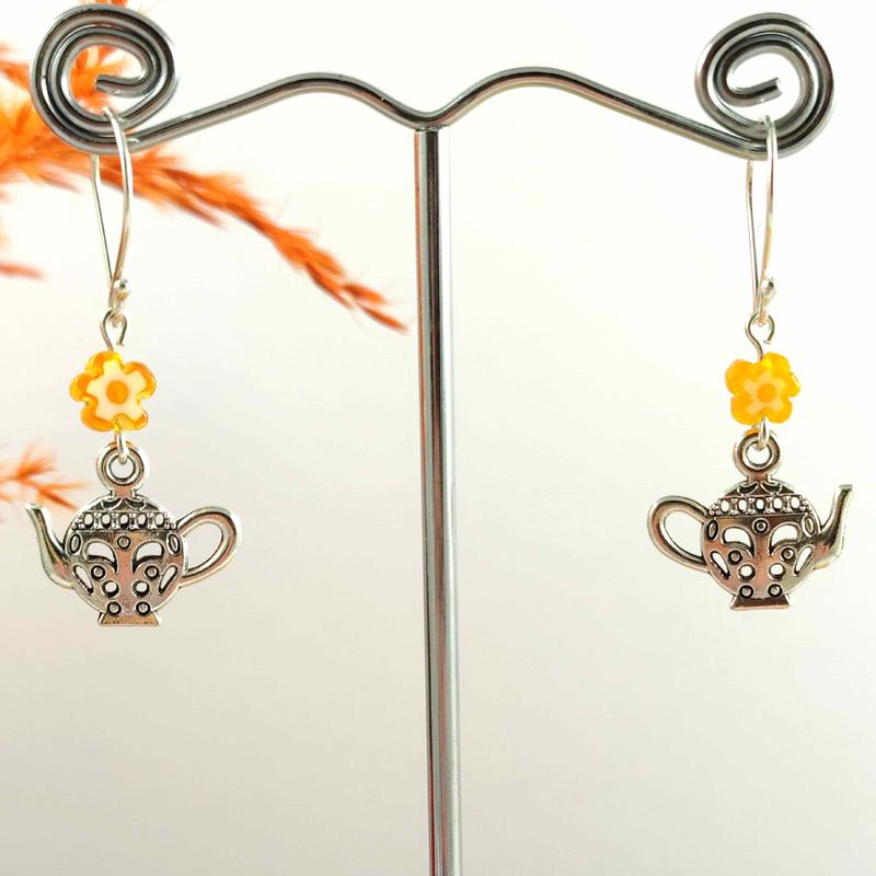 Teapot Charm Earrings 2
