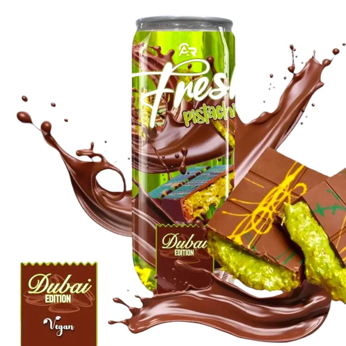 Fresh Pistachio Dubai Chocolate Drink Kunafa Edition 250ml Viral Drink NEW