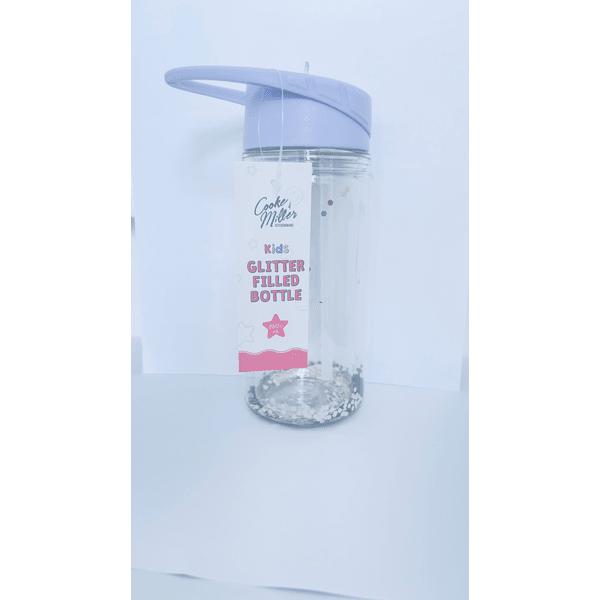 Girls & Boys Glitter Filled  260ML with Purple and Pink Lid  Water Bottles Portable Drinkware Tumbler Cup Mug 5