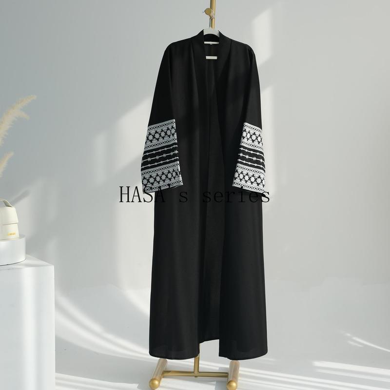 HASA's series  HS0994 Embroidered Elegant Cardigan Robe 2